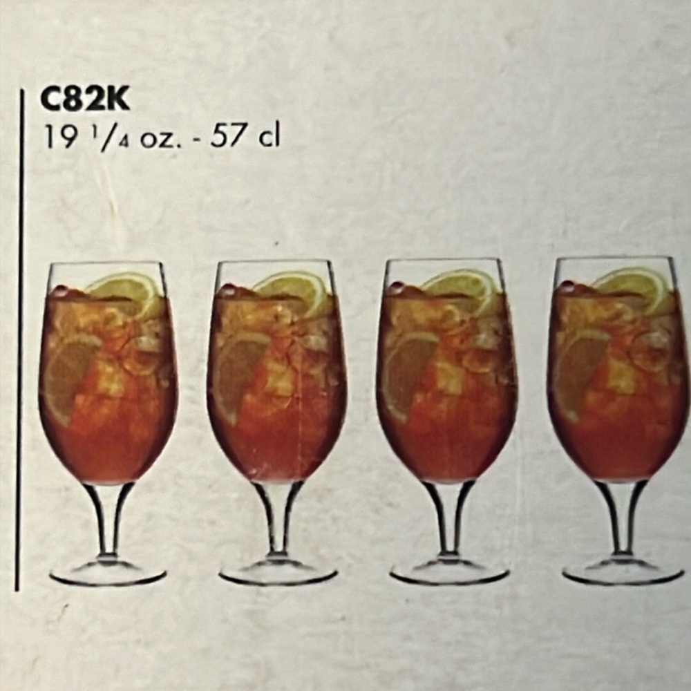Michelangelo/Bormioli Luigi 19.25oz maxi-drink glass/set of 4-NIB-3 available
